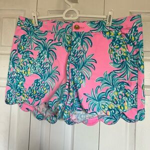 Lilly Pulitzer Pink and Blue Tropical Women Shorts
